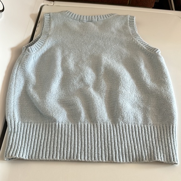 Gap Light Blue Stretch Sweater Vest Cotton Blend Boys Large L (10) - Picture 10 of 13